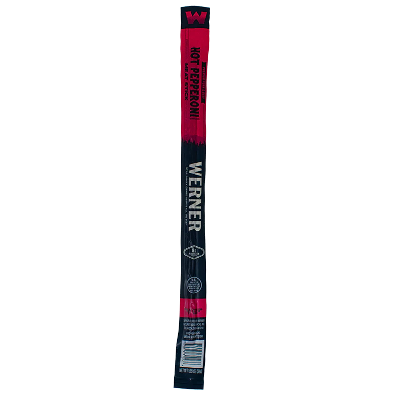Werner Hot Pepperoni Smoked Meat Sticks 24CT