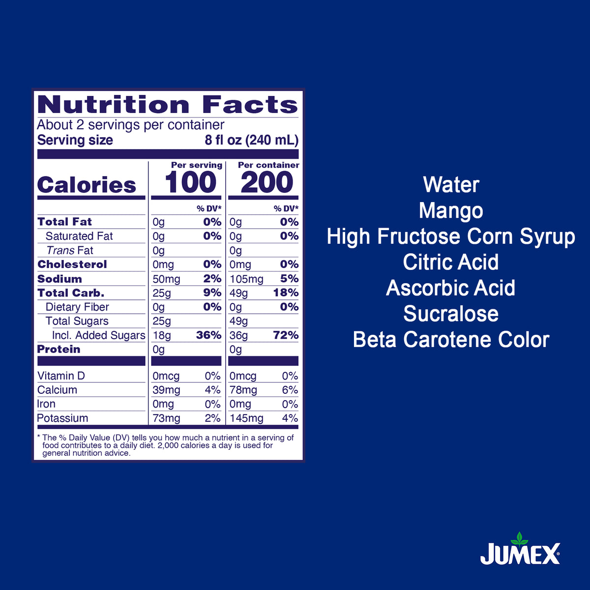 Jumex, Nectar Drink, Peach