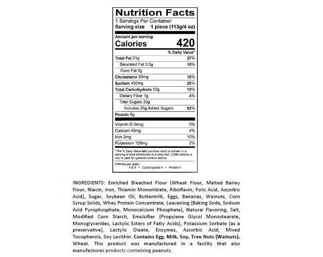 Nemo's Banana Bread 12CT