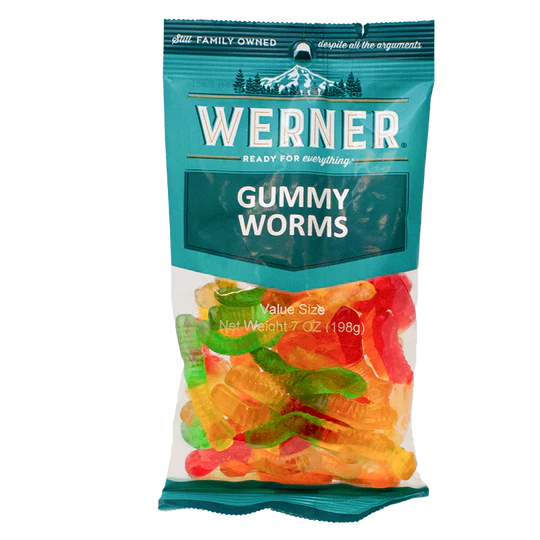 Werner Gummy Worms 6CT