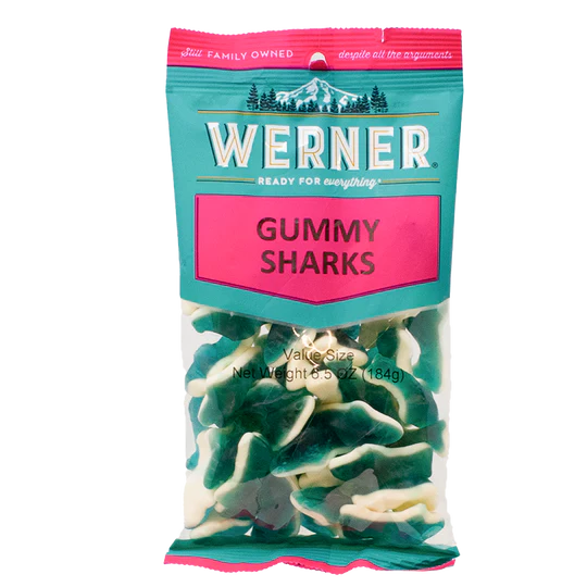 Werner Gummy Sharks 6CT