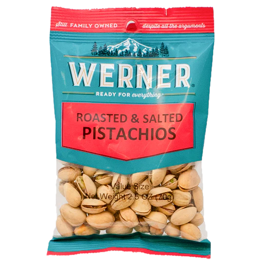Werner Roasted & Salted Pistachios 6CT