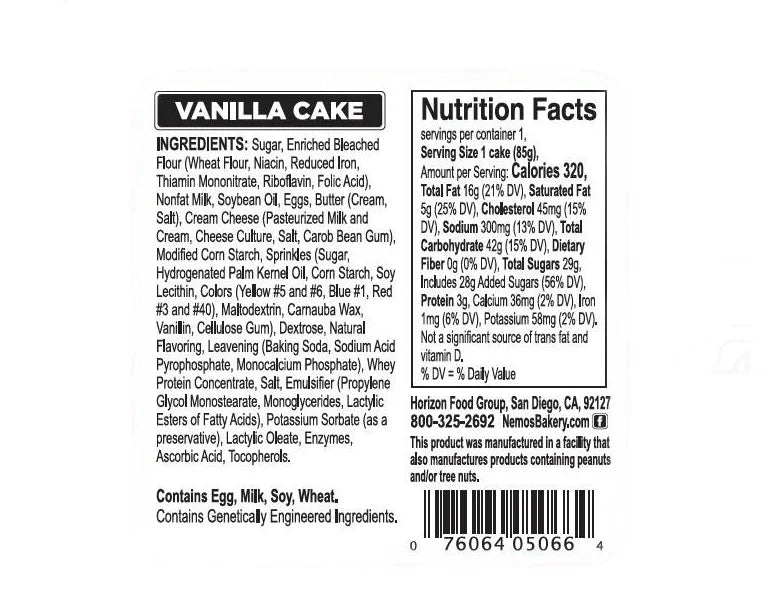 Nemo's Birthday Cake Square 6CT