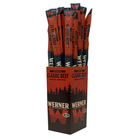 Werner Classic Beef Smoked Meat Sticks 24CT
