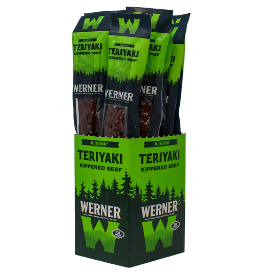 Werner All Natural Teriyaki Kippered Beef Steak 12CT