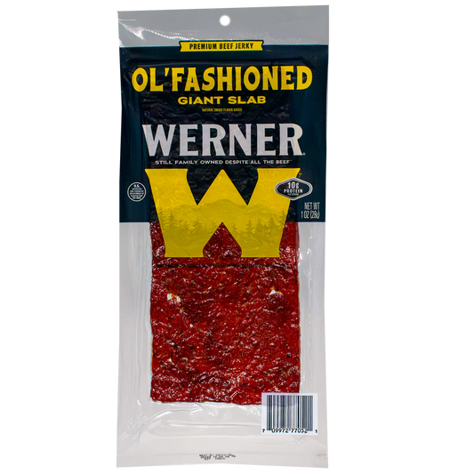 Werner Giant Slab Beef Jerky Ol'Fashioned 15CT