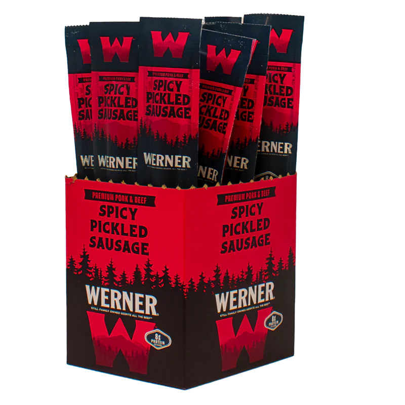 Werner Spicy Pickled Sausage 12CT