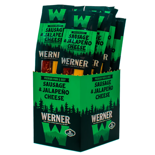 Werner Sausage & Jalapeno Cheese Pack 12CT