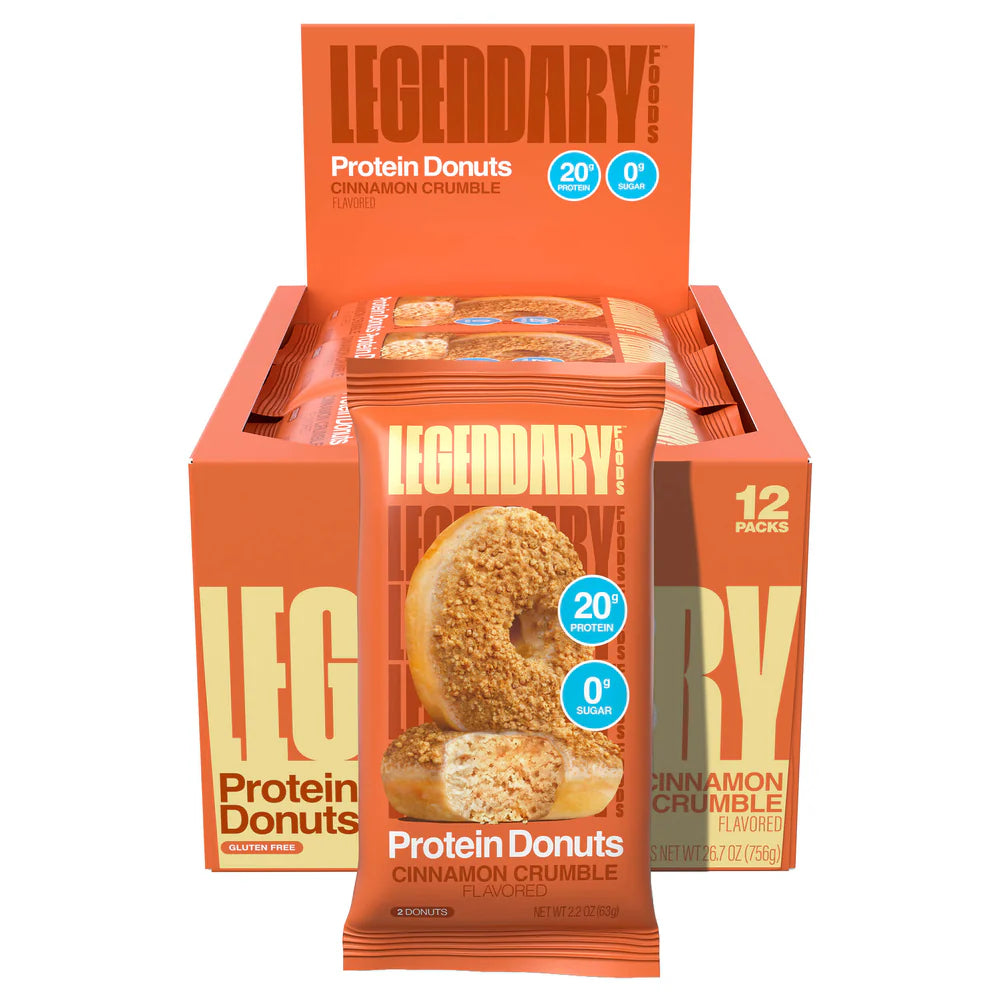 Legendary Cinnamon Crumble Protein Donuts 12CT