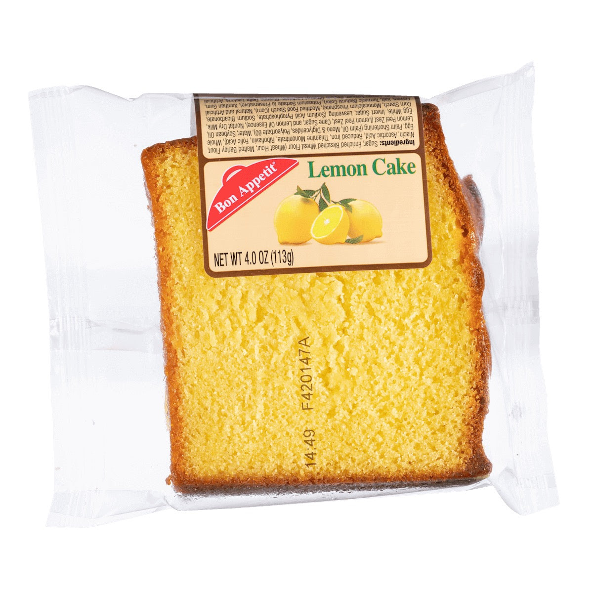 Bon Appetit Lemon Cake Slice 4oz
