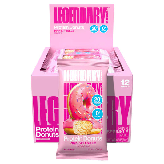 Legendary Pink Sprinkle Protein Donuts 12CT