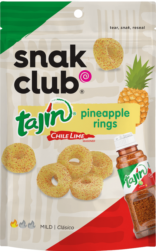 Snak Club Tajin Pineapple Rings Premium Pack 6CT