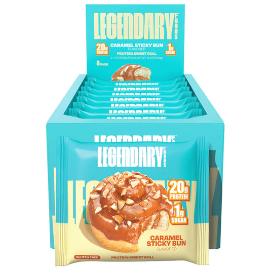 Legendary Caramel Sticky Bun Protein Sweet Roll 8CT