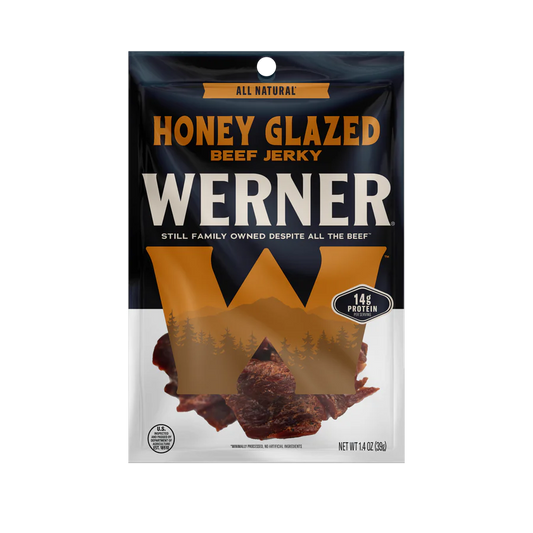 Werner All Natural Honey Glazed Beef Jerky 1.4oz