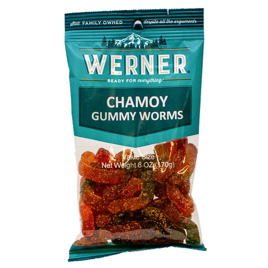 Werner Chamoy Gummy Worms 6CT