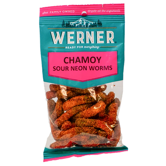Werner Chamoy Sour Gummy Worms 6CT