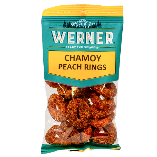 Werner Chamoy Peach Rings 6CT