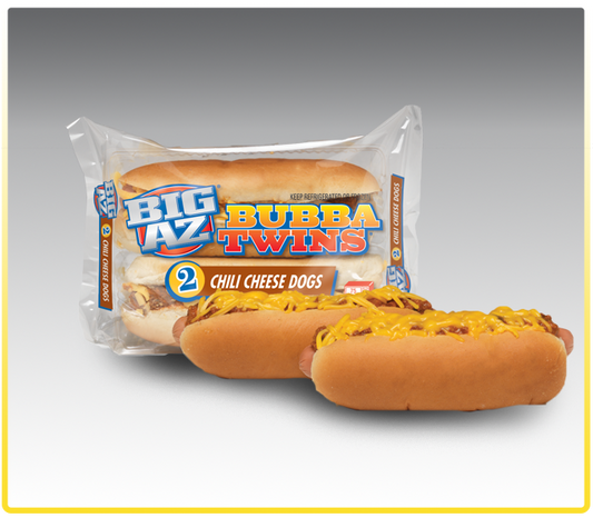 Big AZ Bubba Twins Chili Dogs With Cheese 8CT