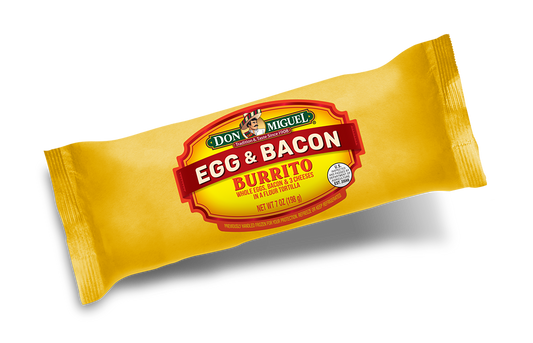 DON MIGUEL® Egg & Bacon with Three Cheeses Burrito