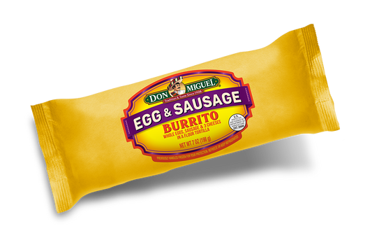 DON MIGUEL® Egg & Sausage with Three Cheeses Burrito