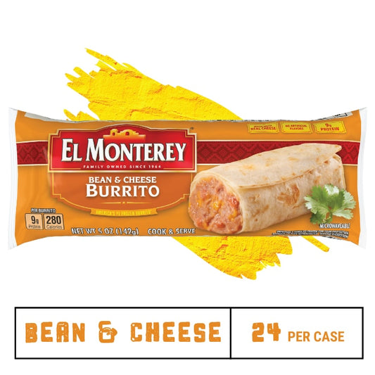El Monterey®️ Single Serve 5 oz Bean & Cheese Burrito