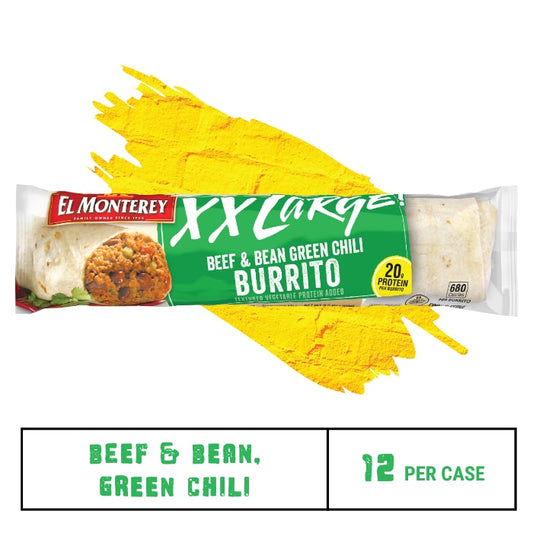El Monterey® XXL Beef & Bean, Green Chili Burritos 9.5 oz