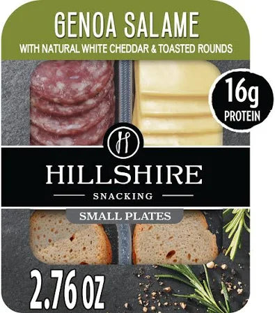 Hillshire Genoa Salami & Cheddar Cheese Small Plates 6CT
