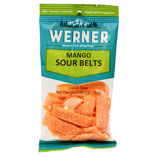 Werner Sour Belts Mango 6CT
