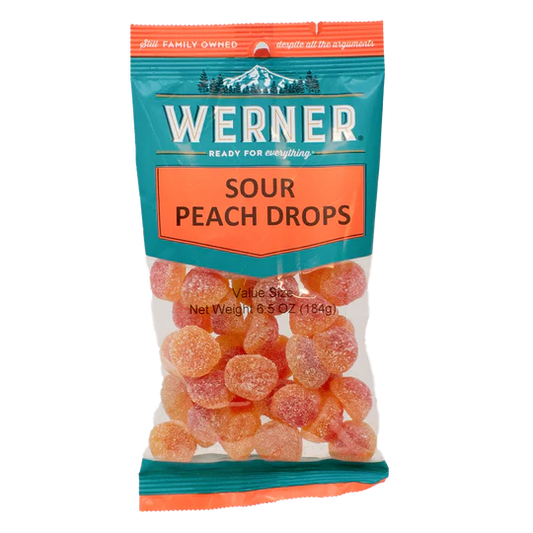 Werner Sour Peach Drops 6CT