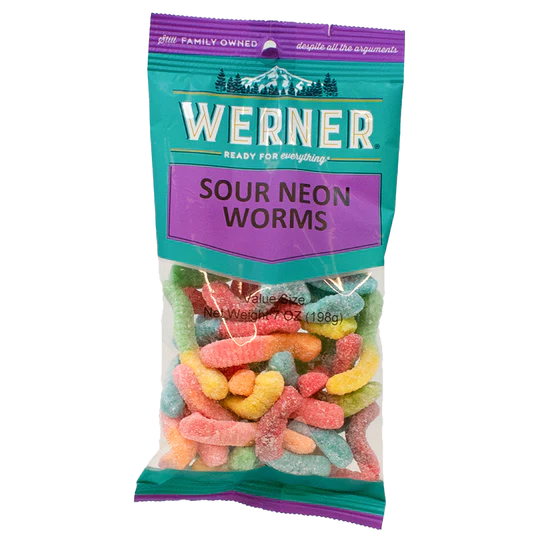 Werner Sour Gummy Worms 6CT
