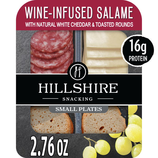 Hillshire Wine-Infused Salami & Cheddar Cheese Small Plates 6CT